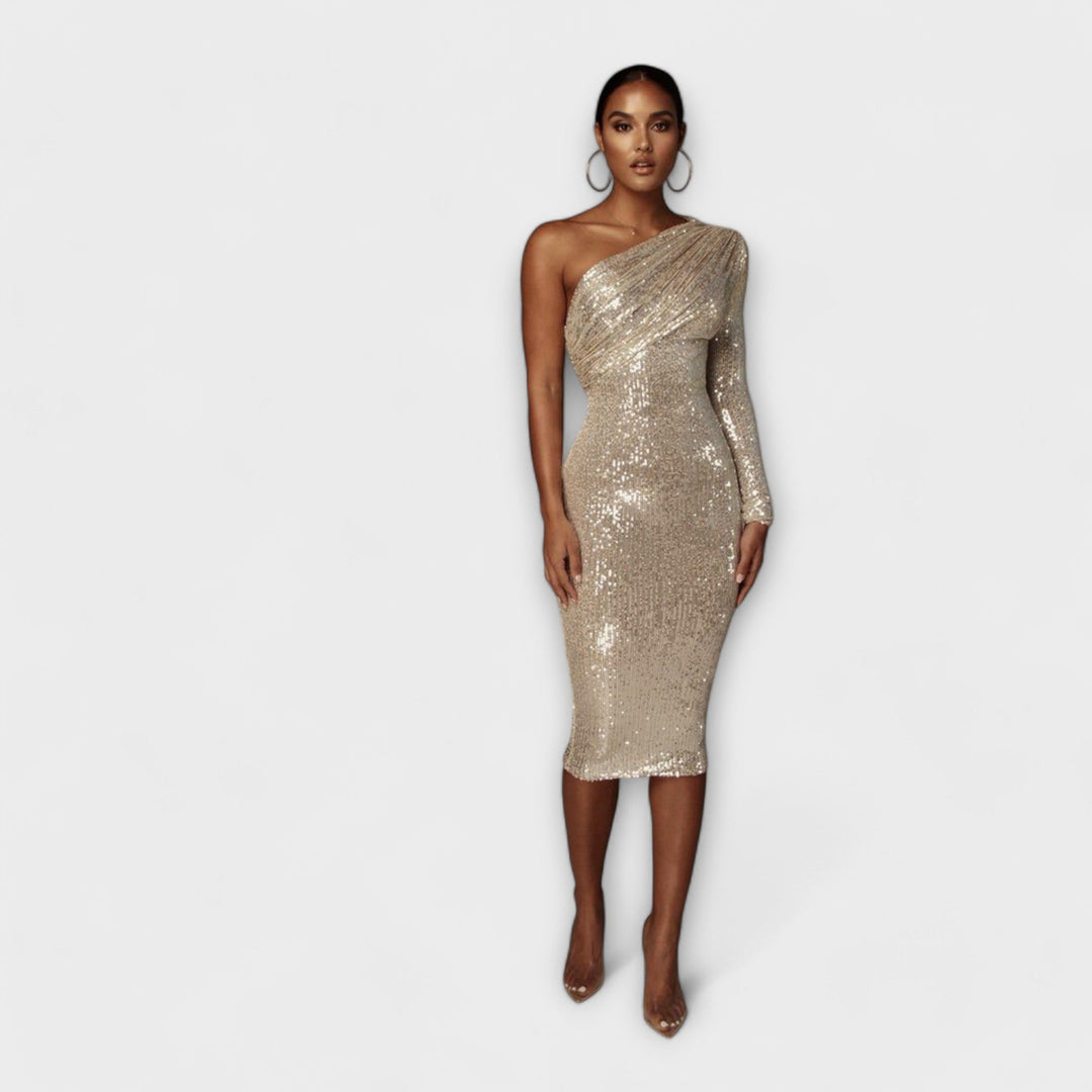 Margely - Večerní šaty s překládaným živůtkem