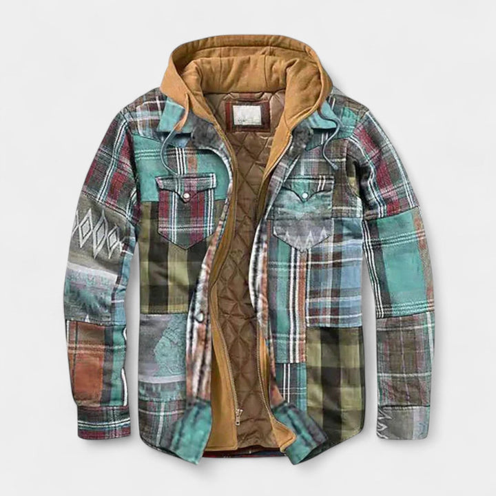 Thomas – Stylová patchworková bunda pro sebevědomé muže