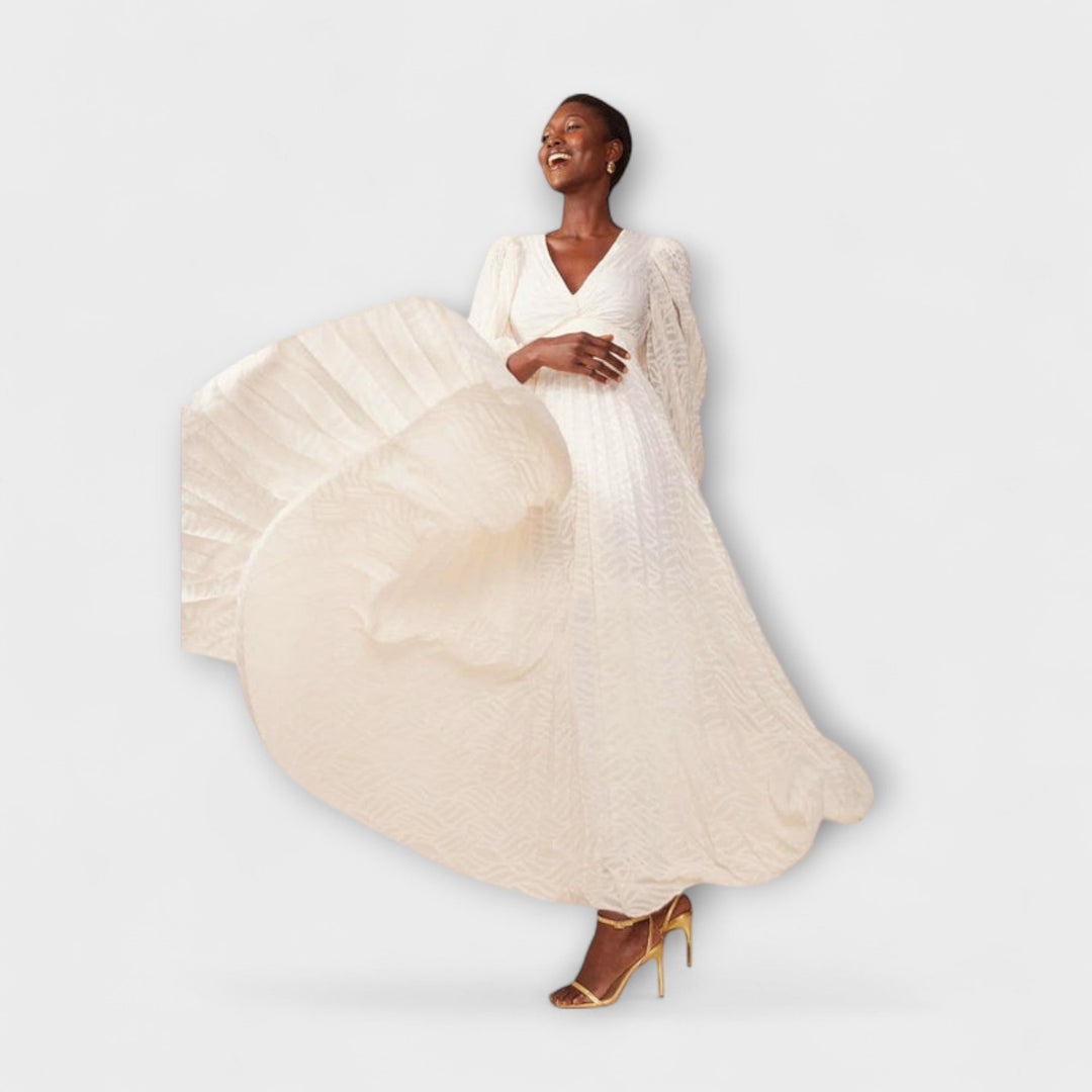 Elsa - Krémové Maxi Šaty od Allegory