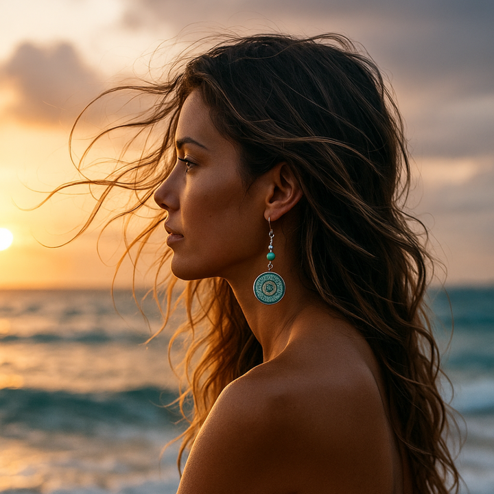 Charybdis | Oko oceánu náušnice