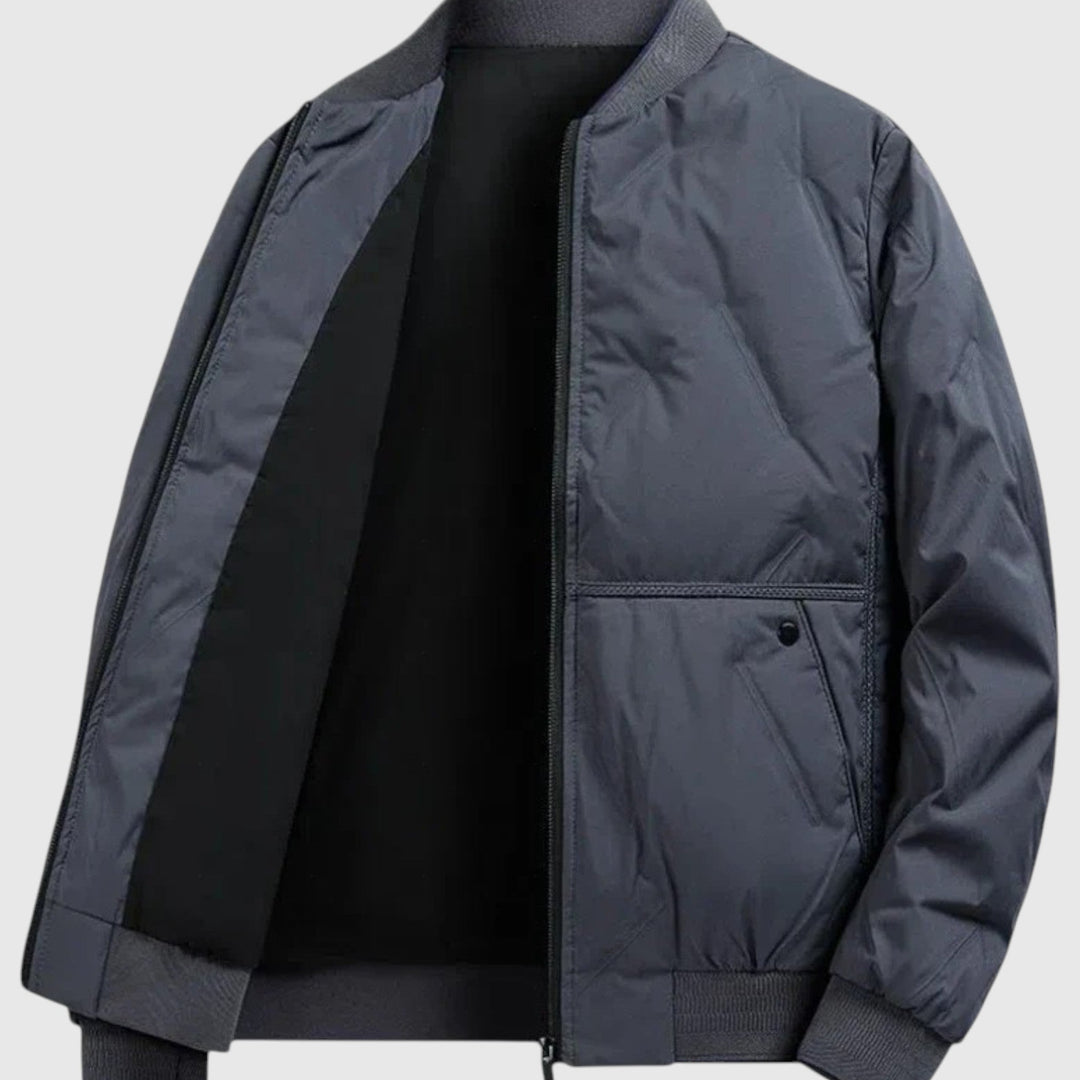 Lorenzo - Prošívaná neutrální bomber bunda s městským nádechem