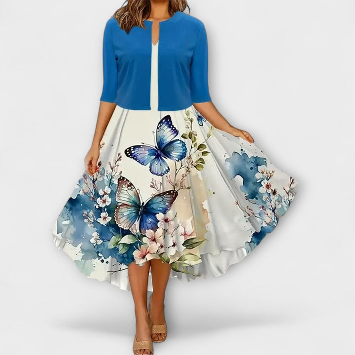 Dámské midi šaty s blazerem