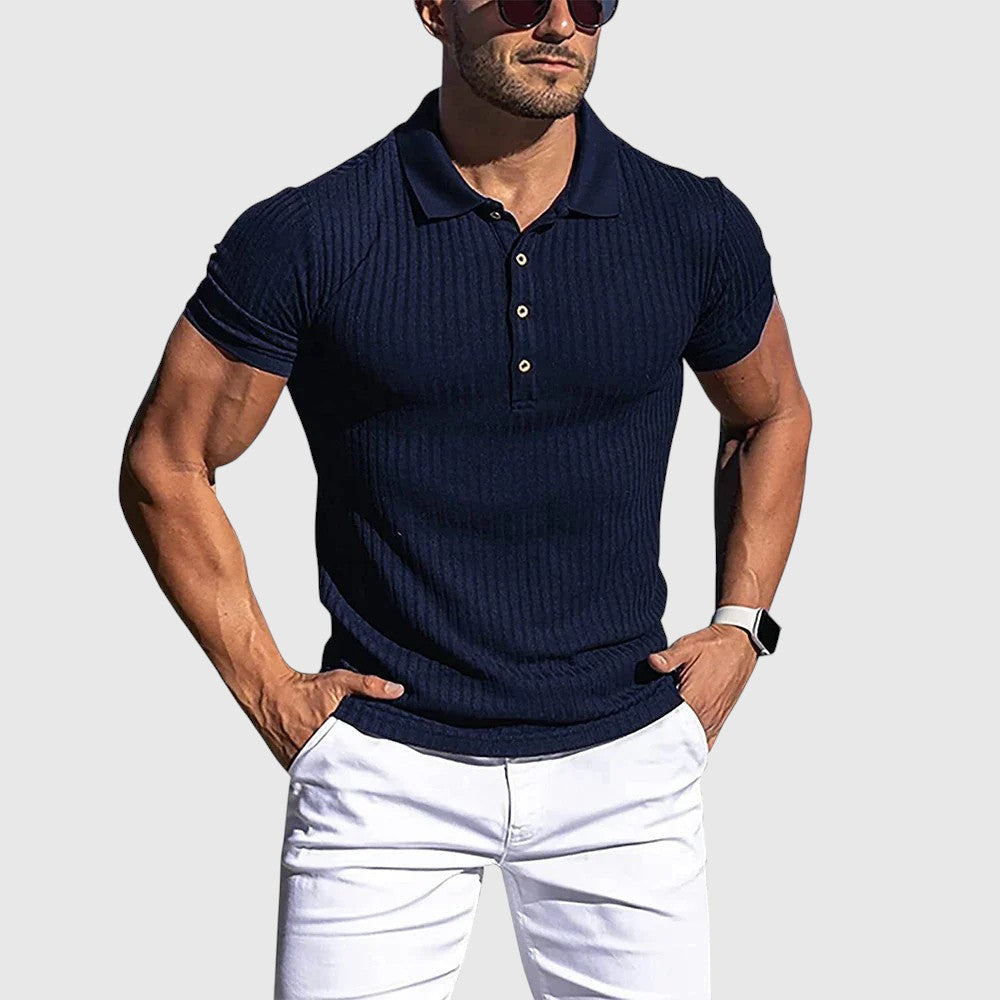 Libuše- Elegantní pruhovaná polo košile