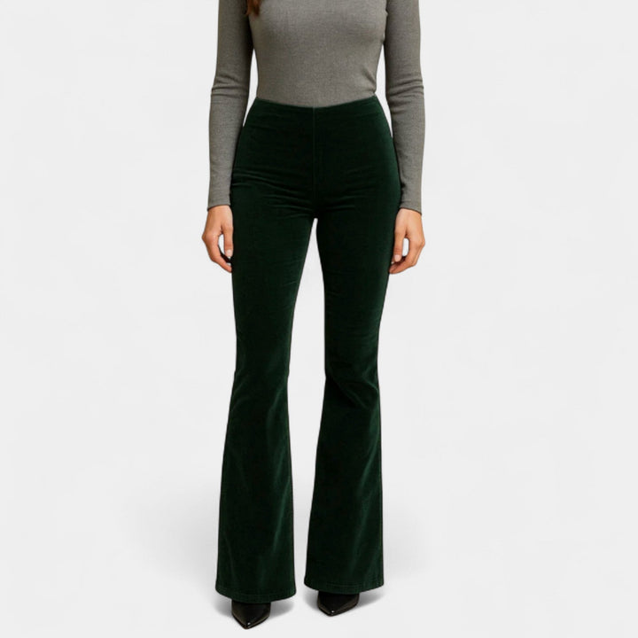 Renata – Manšestrové kalhoty s rozšířenými nohavicemi