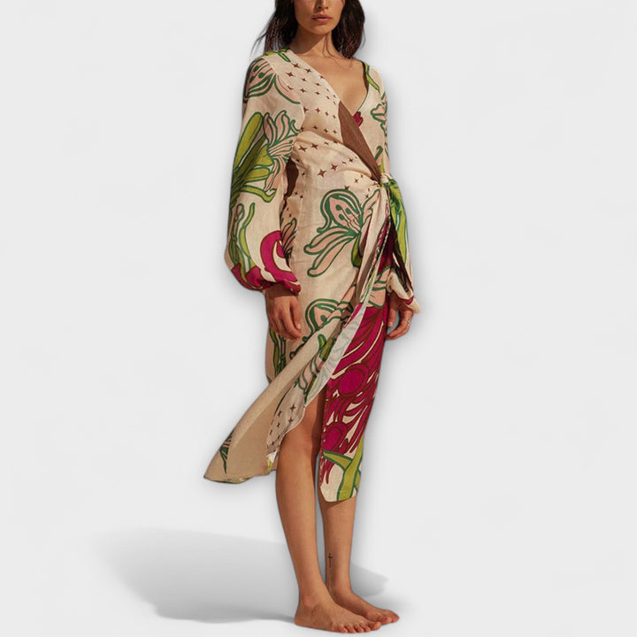 Tracey - Maxi šaty s vázáním