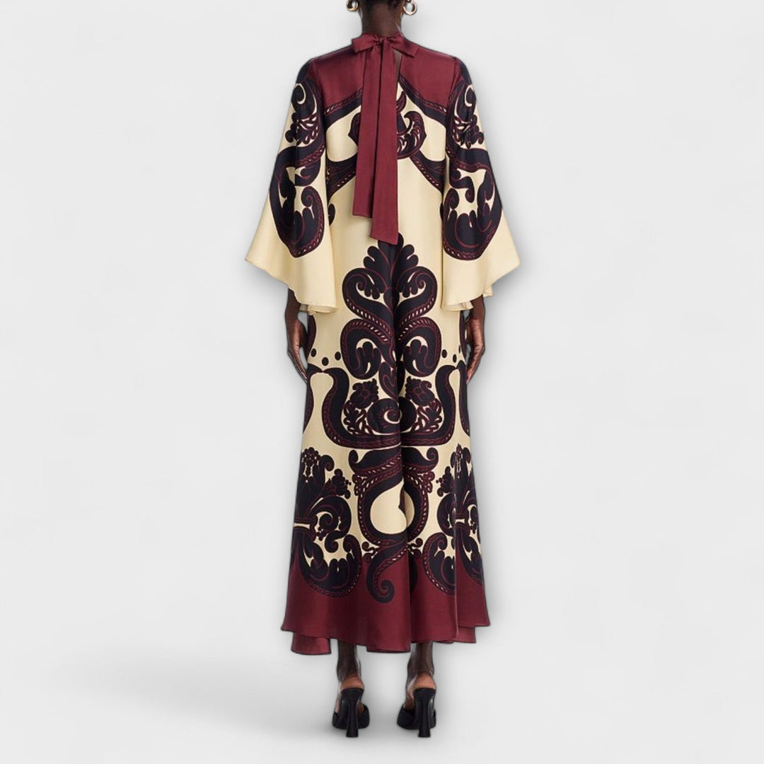 Lucy - Ohromující maxi šaty s potiskem grenadilly pro bez námahy elegantní vzhled